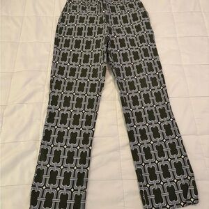Anthropologie Geometric Straight-Leg Pants